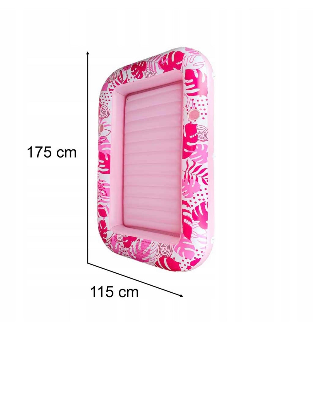 Luksusowy różowy materac 175cm do opalania