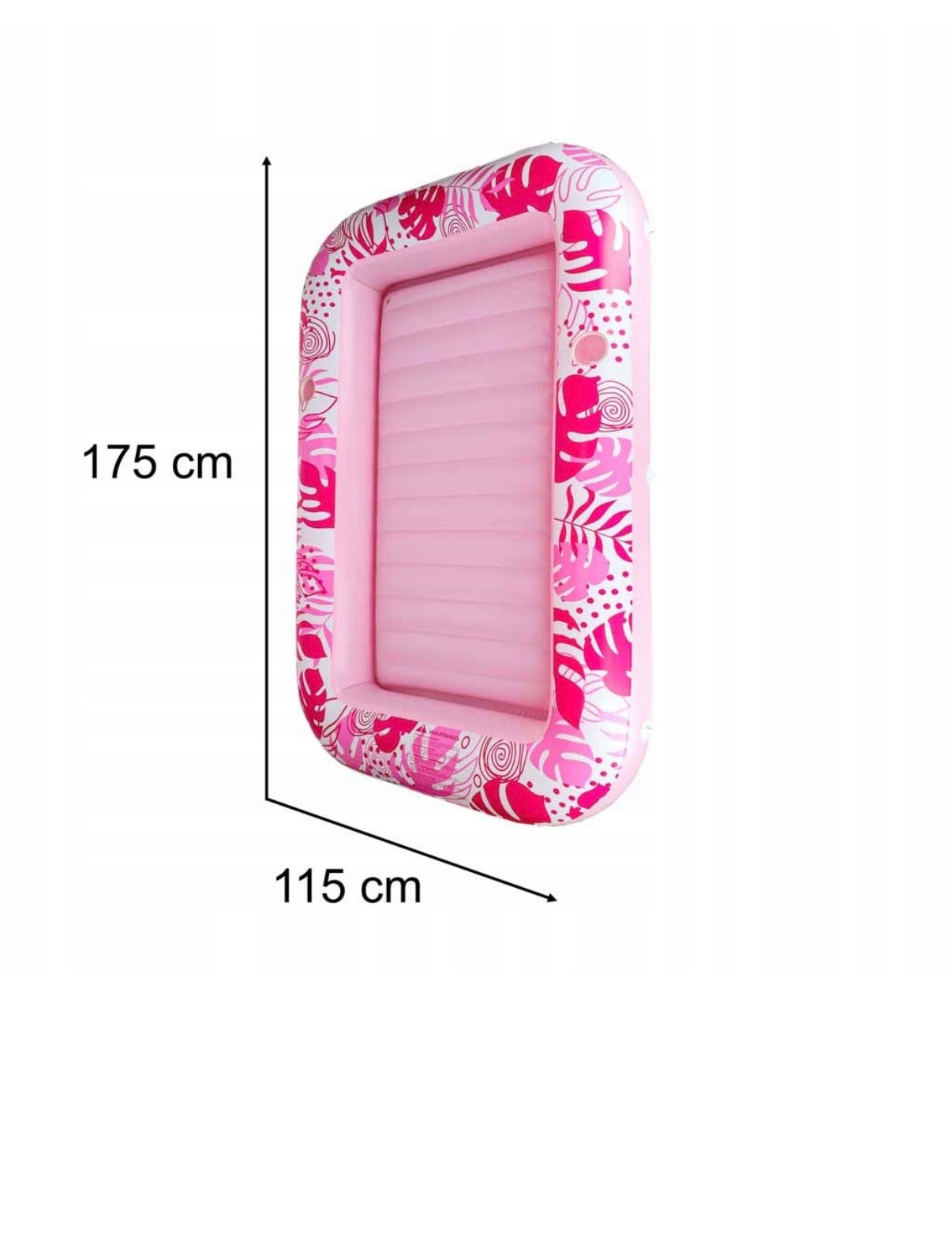 Luksusowy różowy materac 175cm do opalania