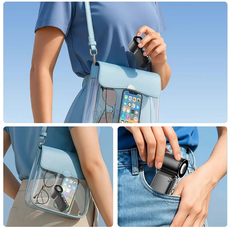 Wentylator Ręczny USB – Mini Przenośny Wiatraczek do Podróży i Biura
