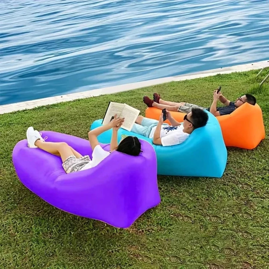 Nadmuchiwana Sofa Plażowa – Leżak Kempingowy na Powietrze