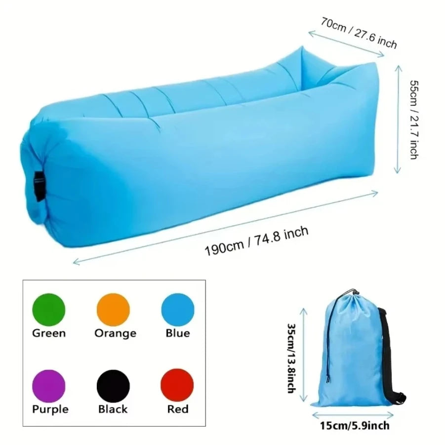 Nadmuchiwana Sofa Plażowa – Leżak Kempingowy na Powietrze